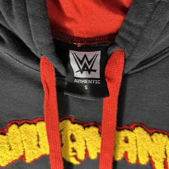 Vtg WWE Hulk Hogan Black Hulkamania Sweatshirt Hoodie Small Still Runnin Wild - Picture 4 of 12